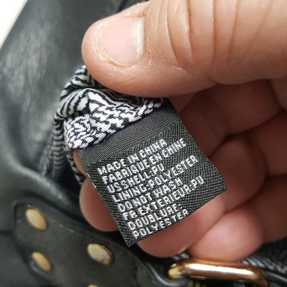 Madison West Charcoal gray Basket Weave Satchel